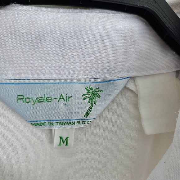 Vintage Royale Air Polo Shirt Mens Adult Med. Casual Lightweight Polyester - Picture 4 of 8
